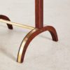 Walnut and Brass Extendable Coffee Table, 1940s