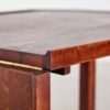 Walnut and Brass Extendable Coffee Table, 1940s