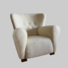 Vintage Danish 1940's Armchair in Lambswool Vintage Danish 1940's Armchair in Lambswool