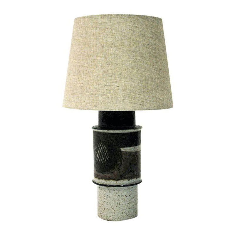Vintage Stoneware table lamp by Inger Persson for Rörstrand, Sweden 1970s