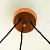 Ceiling lamp with colored metal shades by T. Røste & Co Norway 1950s