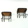 Vintage wall /bedside table pair of teak and metal - Sweden 1960s