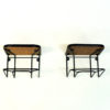 Vintage wall /bedside table pair of teak and metal - Sweden 1960s