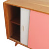 U-452 Pink and White Sideboard by Jiri Jiroutek U-452 Pink and White Sideboard by Jiri Jiroutek