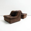 Set of DS46 De Sede seats in leather
