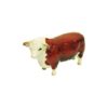 Beswick brown and white ceramic Hereford bull- England 1950s Beswick brown and white ceramic Hereford bull- England 1950s
