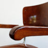 Functionalist Wooden Chrome Chair S43F designed by Mart Stam for Thonet, 1930 Functionalist Wooden Chrome Chair S43F designed by Mart Stam for Thonet, 1930
