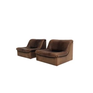Set of DS46 De Sede seats in leather