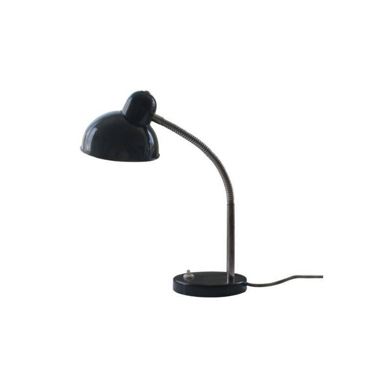 Mid Century Black Steel Table Lamp