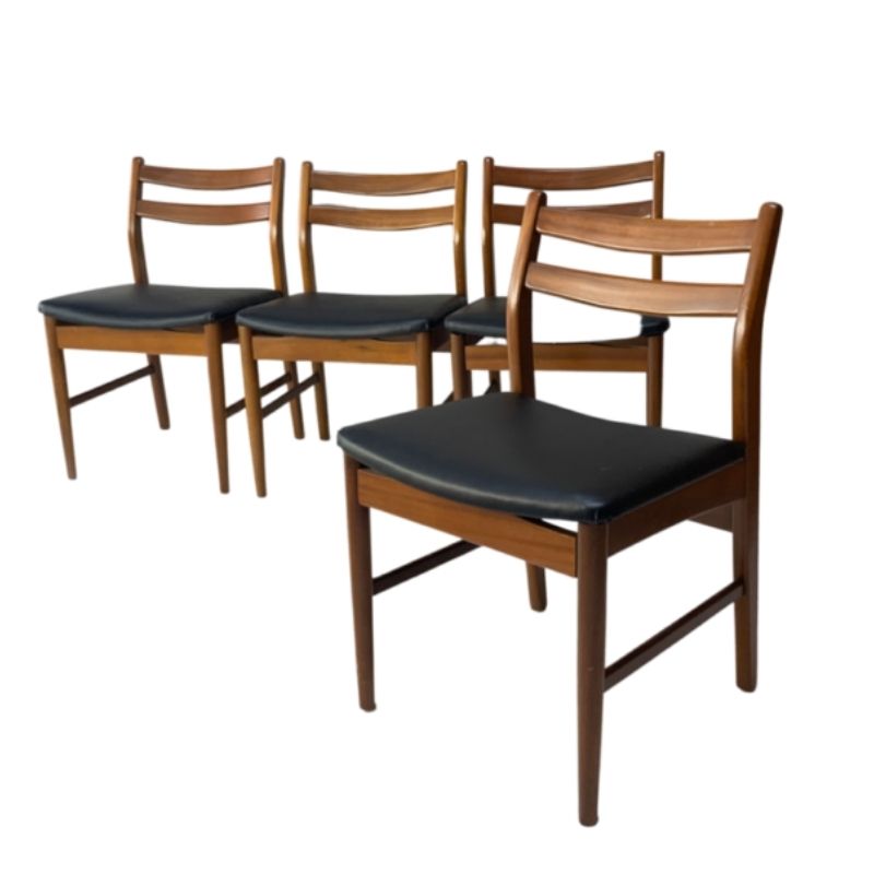 Set of 4 mid century 1960’s English dining chairs