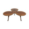 Unique Horse Petal Hoof Tripod Coffee Table MidCentury Antique 50s 60s Vintage