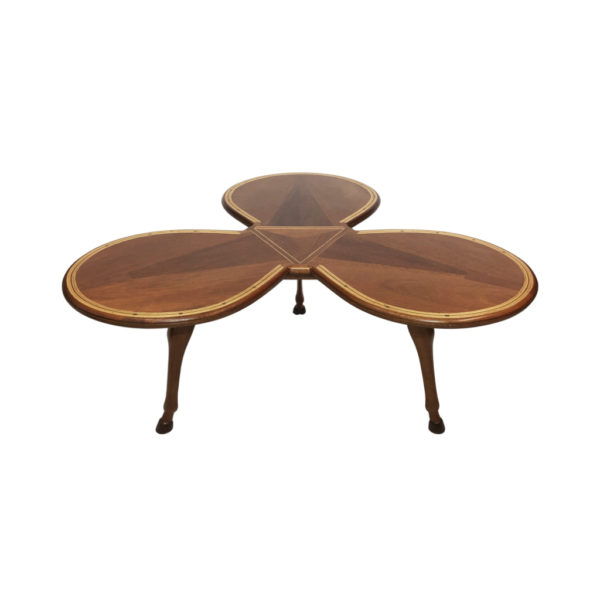Unique Horse Petal Hoof Tripod Coffee Table MidCentury Antique 50s 60s Vintage