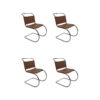 Set of 4 Ludwig Mies van der Rohe MR10 Dining Chairs Midcentury 1960s Design
