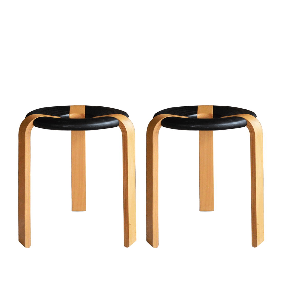 Set of 2 stackable stools by Rud Thygesen & Johnny Sørensen, 1970s