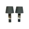 Vintage Stoneware table lamp pair by Inger Persson for Rörstrand, Sweden 1960s