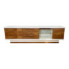1970s Rosewood And White East German Sideboard Midcentury Drinks Cabinet Vintage