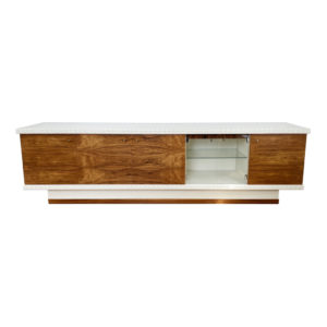 1970s Rosewood And White East German Sideboard Midcentury Drinks Cabinet Vintage