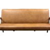 Vintage Danish Sofa in Leather and Teak