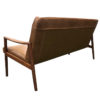 Vintage Danish Sofa in Leather and Teak