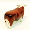Beswick brown and white ceramic Hereford bull- England 1950s Beswick brown and white ceramic Hereford bull- England 1950s