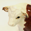 Beswick brown and white ceramic Hereford bull- England 1950s Beswick brown and white ceramic Hereford bull- England 1950s