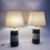 Danish stoneware tablelamp pair by Søholm Keramik, Bornholm 1960s