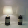 Danish stoneware tablelamp pair by Søholm Keramik, Bornholm 1960s