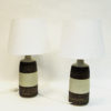 Danish stoneware tablelamp pair by Søholm Keramik, Bornholm 1960s