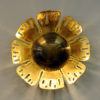 Danish Brutalist Brass Flower wall lamp pair by Svend Aage Holm-Sørensen 1960s