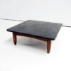 1960s rudimentary coffee table with slate top