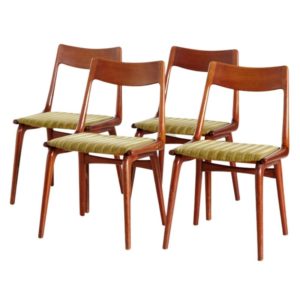 Boomerang dining chairs by Erik Christensen for Slagelse Mobelvaerk, set of 4