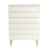 Chest of drawers painted in white