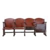 Cinema chair with faux leather upholstery