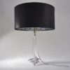 Saint Louis crystal lamp, signed, handblown, 1950`s ca, French