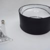 Saint Louis crystal lamp, signed, handblown, 1950`s ca, French