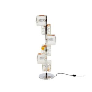 Glass cube floor lamp by Toni Zuccheri for Veart