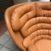 Joe Colombo Rare Elda Lounge Chair for Comfort, Italy, 1969, Cognac Leather