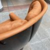 Joe Colombo Rare Elda Lounge Chair for Comfort, Italy, 1969, Cognac Leather