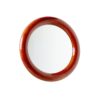 Lacquered wooden framed mirror