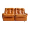 Leather two-seater by Michel Cadestin for Airborne