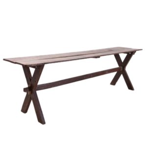 Long wooden table