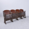 Cinema chair with faux leather upholstery