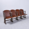 Cinema chair with faux leather upholstery