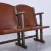 Cinema chair with faux leather upholstery