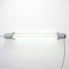 Grey tubular industrial lamp