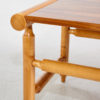 Walnut and maple contrasting coffee table