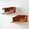 Teak bedside cabinet set