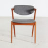 Model 42 teak dining chairs by Kai Kristiansen for Schou Andersen, set of 2
