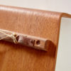 Teak framed mirror