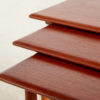 Teak nesting table